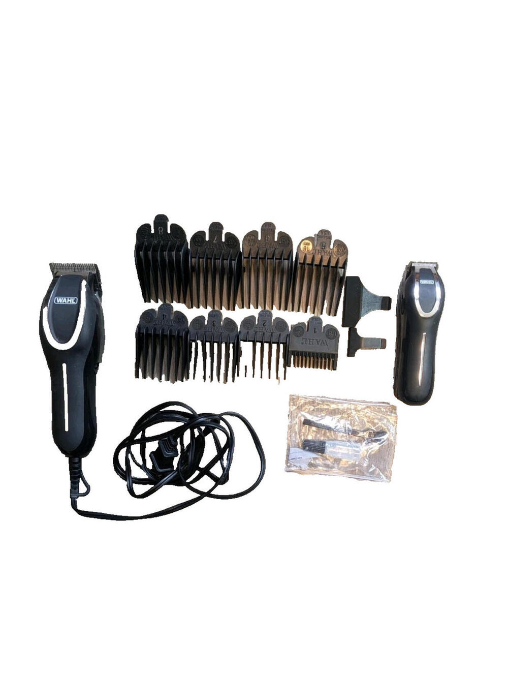 Wahl Clipper US Deluxe Corded Chrome Pro, Complete Hair and Trimming Carrier Kit